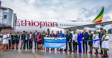 Ethiopian Airlines poleciał z Warszawy  