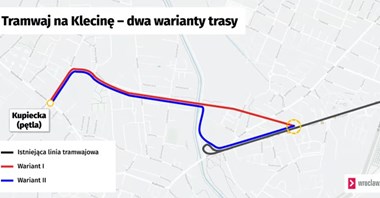 Wrocław zapowiada przetarg na projekt tramwaju na Klecinę