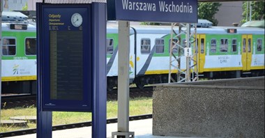 Zdarzenie na stacji Warszawa Wschodnia. Pociągi opóźnione 3 tys. minut