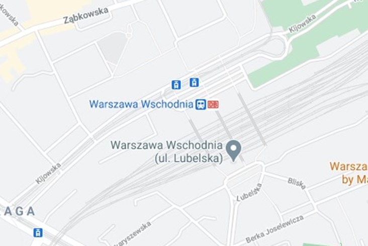 Logo DB na polskich stacjach kolejowych. Google To błąd